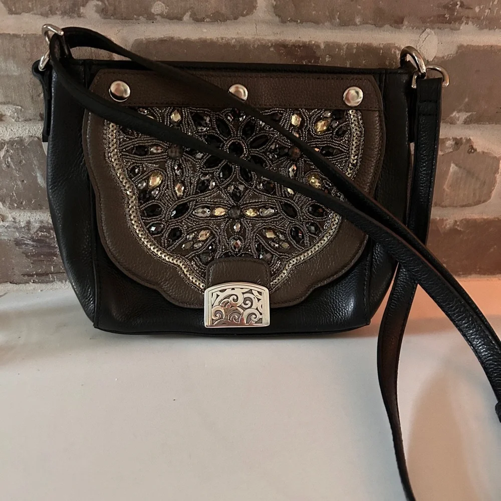 NWOT - Brighton Bennett Embellished Crossbody Bag - Picture 1 of 12